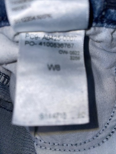 Kids Levi Denizen Slim Adjustable Waist Blue Jeans Size 6 Med Wash Distressed - Picture 6 of 9