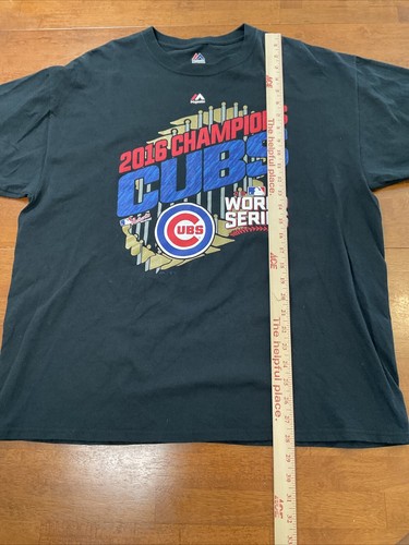 Maglietta Chicago Cubs Majestic 2016 World Series Champions Parade Nera MLB XL - Foto 4 di 7