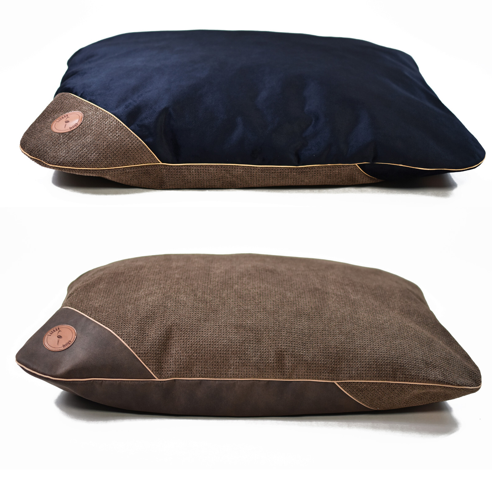Hundebett Schwarz Hundekissen Frida bequemes Kissen für Hunde Hundsofa M-XL