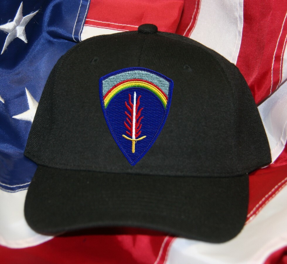 SUPREME HEADQUARTERS ALLIED EXPEDITIONARY FORCE SHAEF HAT PATCH C US ARMY PIN UP image 6