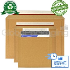 ECO-FRIENDLY EXPANDABLE CARDBOARD RIGID ENVELOPES MAILERS 400gsm FLUTED C4 C5 CD