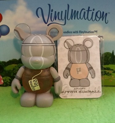 DISNEY Vinylmation 3'' Park Set 5 Urban Cuppa Tea with Card 