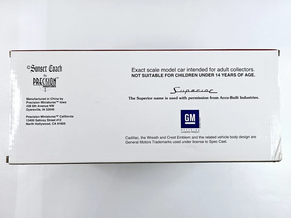 Sunset Coach 1959 Cadillac Superior Crown Royale Ambulance 1:18 Scale White New - Image 3 of 4