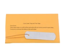 25 Write Your Own ALUM/ZINC Trap Tags ~ Plant Markers ~ North American Trapper