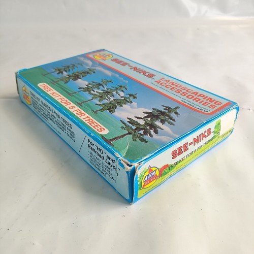 A.H.M See-Niks Landscaping Accessories Tree Kit For 6 Fir Trees For HO & O New - Picture 7 of 8