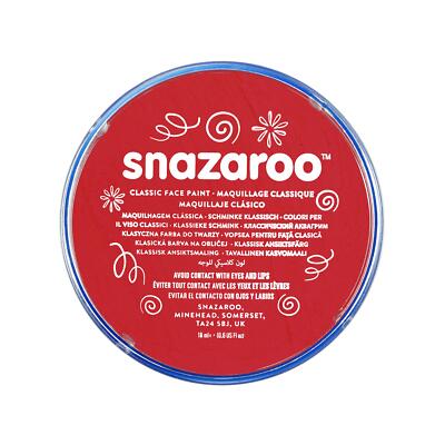 Snazaroo Schminkfarbe Leuchtendrot 75 ml Kinderschminke Water Make-up Aqua
