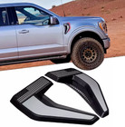 For F150 2021 2022 2023 Side Fender Vents Cover Trim with USA Flag Pattern Badge