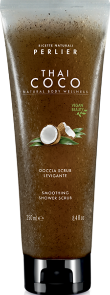 3 PERLIER THAI COCO DOCCIA SCRUB LEVIGANTE VEGAN DETERGE LEVIGA TONIFICA 250 ML - Immagine 2