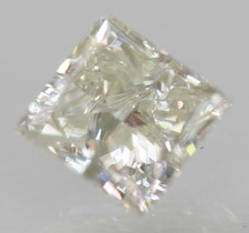 Certified 0.50 Carat H VVS2 Princess Natural Enhanced Loose Diamond 4.35x4.15mm