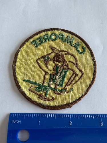 Boy Scouts Generic 1960's Camporee Patch Fire Starting Native - Picture 2 of 3