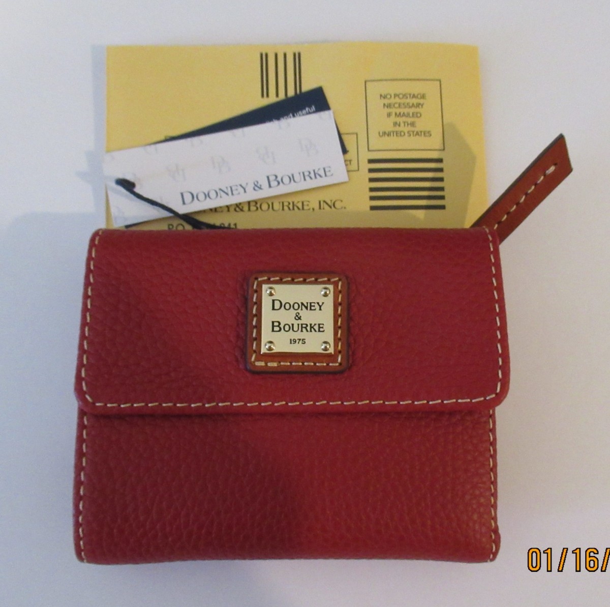 Dooney & Bourke Borsa a mano, borsa a tracolla con cerniera, Rosso, Taglia unica