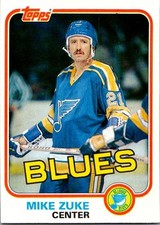 1981-82 Topps #W124 Mike Zuke hockey card 5OOO