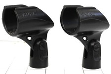 SHURE Microphone Holder Stand Mount Adapter Clips, Lot of 2