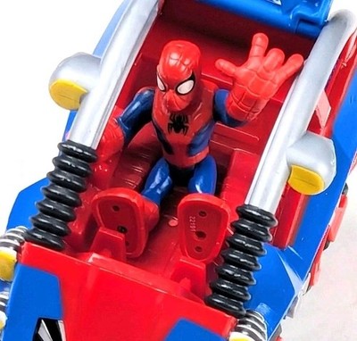 2011 Spiderman FLIP OUT Stunt Buggy Toy Playschool Marvel Hasbro WORKING