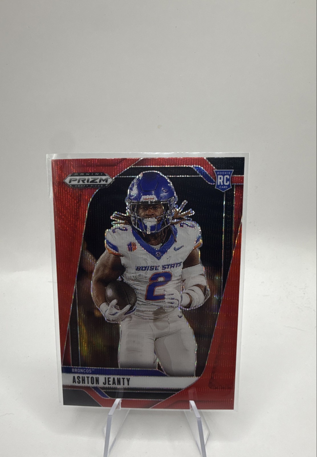 2025 Panini Prizm Draft Picks - Ashton Jeanty #13 Ruby Wave Prizm (RC)