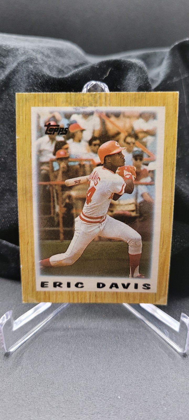 1987 Topps League Leaders Minis - Eric Davis #4