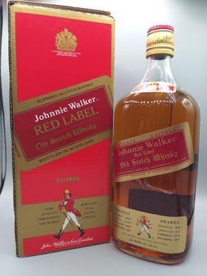 Johnnie Walker Red Label Old Scotch Whisky 40-43% Alkohol Scotland OVP 2 Liter