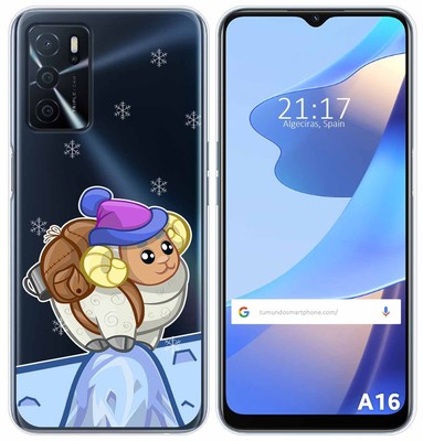 Custodia Oppo A16 / A16s Con Design Cactus - Cover In Gel TPU Trasparente Stampa UV - 3