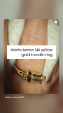 Marla Aaron 14k Yellow Gold Trundle Ring No Stone Gold Color Fine Jewelry