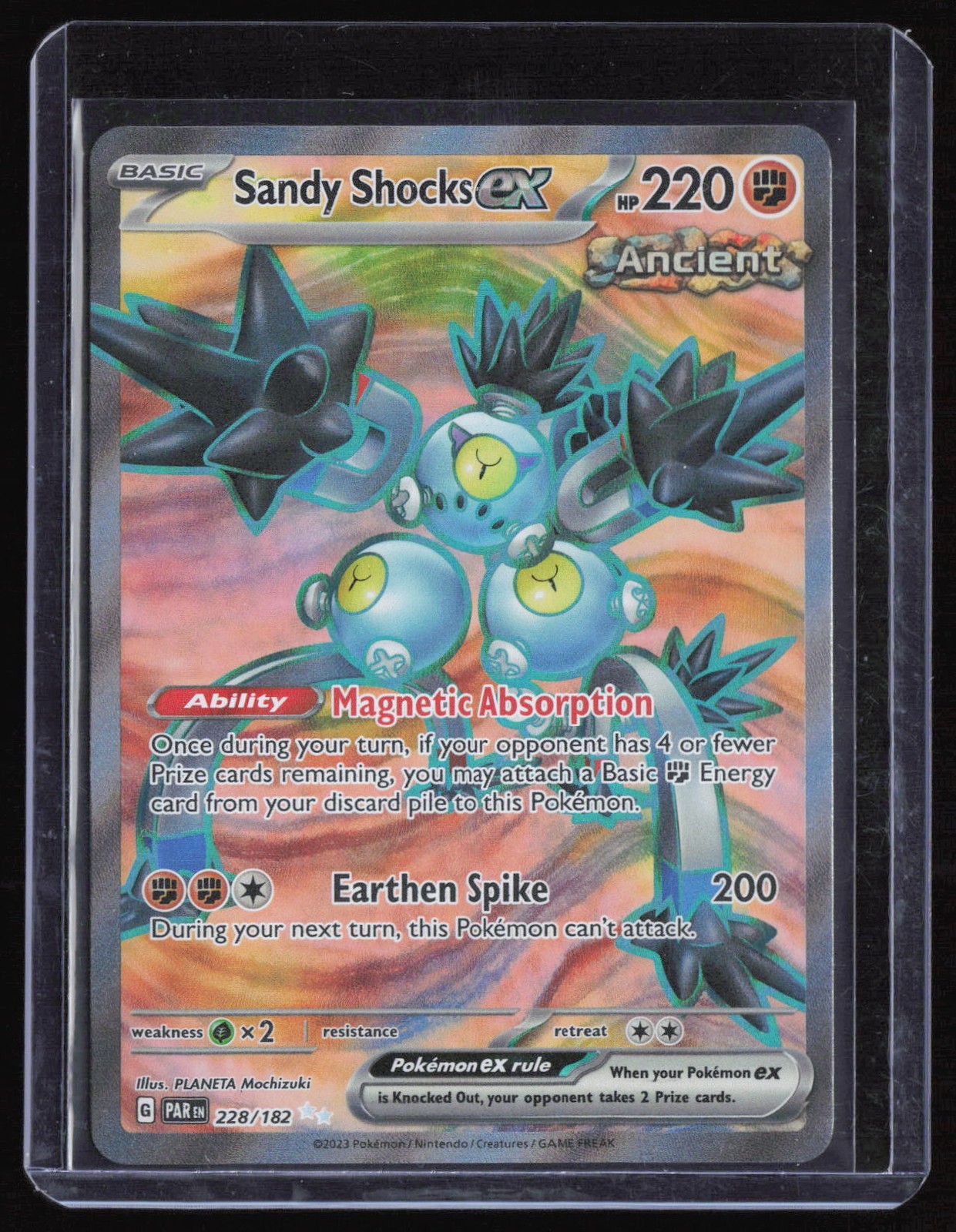 Sandy Shocks ex SV04: Paradox Rift #228/182 Ultra Rare, Holo Pokemon TCG