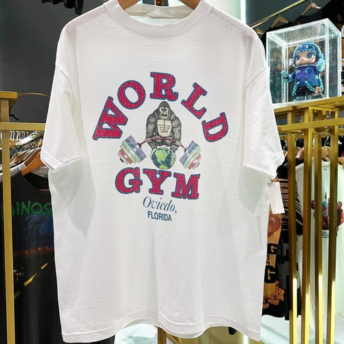 1989 World Gym Oviedo Florida Rare T-Shirt White L
