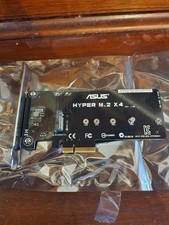 ASUS Hyper M.2 X4 PCIe Adapter Card NVMe Expansion Board Untested