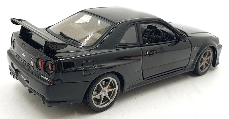 Autoart escala 1/18 diecast DC8224K - Nissan Skyline GT-R34 - negro Foto 2 de 4