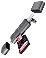 ICY BOX USB OTG Card Reader Stick for Android Smartphone and Tablet, SD and Micr