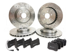 DISCO FRENO ANTERIORE POSTERIORE SCANALATO FOSSETTE PASTIGLIE BREMBO VOLVO S60 S60R V70 V70R 2.5T