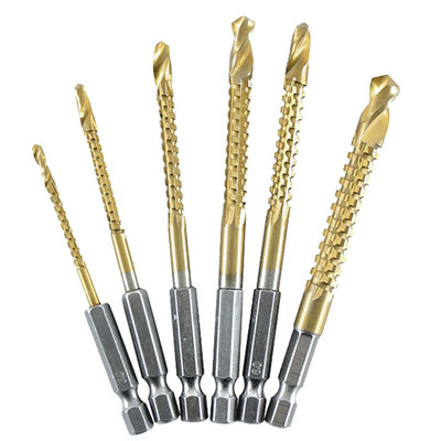 Langlebig Drillbit Hex Shank Hochgeschwindigkeitsstahl Metall Titanschnecken