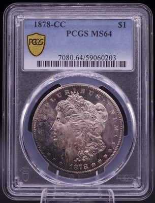 MM 1878-CC $1 VAM-11 Lines in Wing Morgan Dollar NGC MS64 - LCR Coin