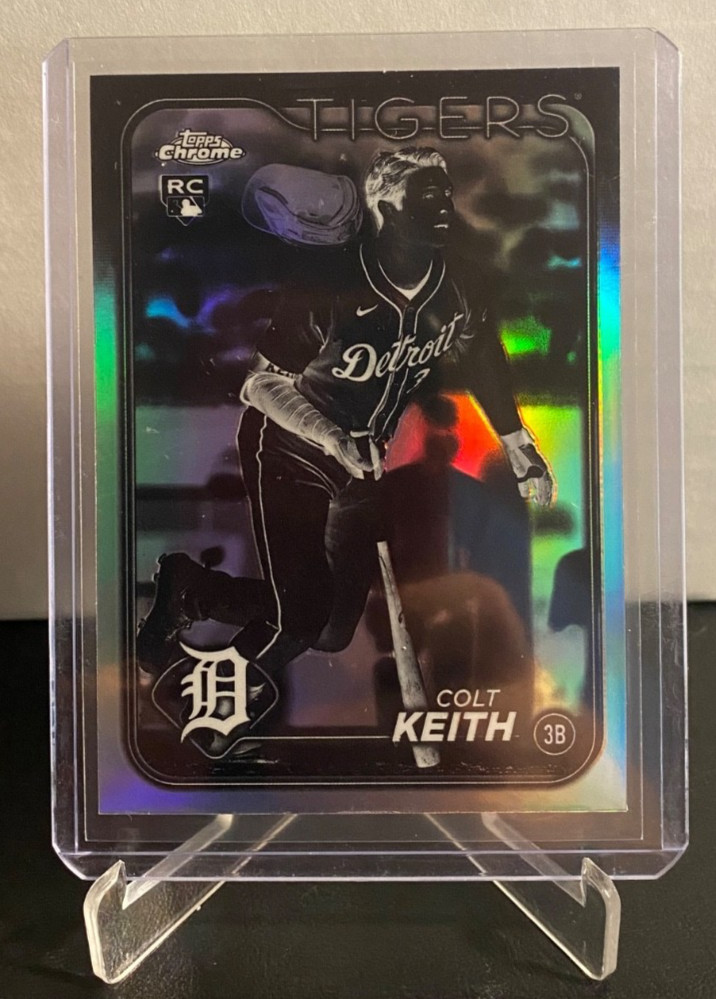2024 Topps Chrome Update USC8 - Colt Keith RC Negative Refractor - Tigers