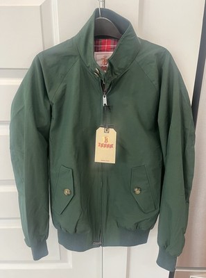 New Baracuta Harrington G9 Jacket Men s 36 Green Made In England Cool Max