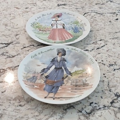 D'Arceau-Limoges Les Femmes du Siècle Collector Plates Porcelain French