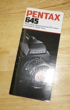 Original 1st Gen Pentax 645 Medium Format SLR Camera Sales Brochure