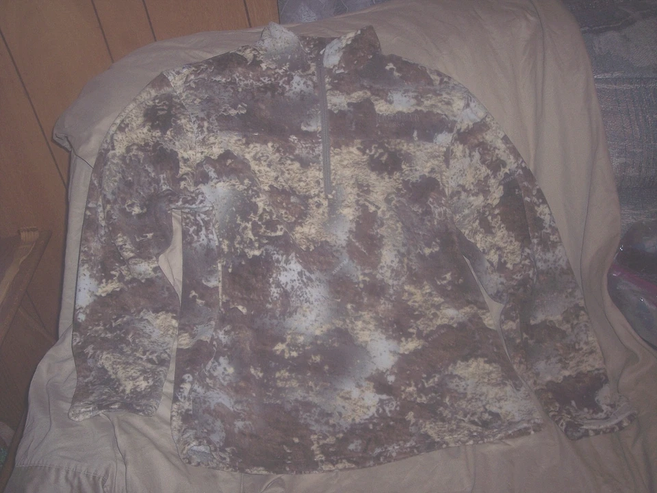 Mens Camo Shirt Fleece Shirt Mens Large Fleece Pullover  Shirt Truetimber Camo - Image 2 of 4