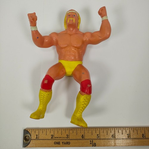 Vintage LJN WWF Hulk Hogan wrestling action figure...