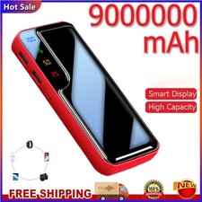 Power Bank 9000000mAh Fast charger Pack USB External Battery For Mobile Phone