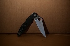 VERY RARE! Spyderco Police Model 4 Folding Knife | K390 Blade | Black G10 Handle