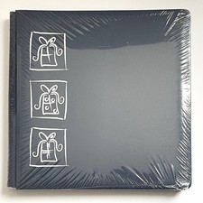 Creative Memories 12x12 Album Holiday Joy Navy Blue Silver Gifts  15 Pages New