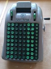 Victor Adding Machine Block Anderson (chrome handle - parts/repair) details:-