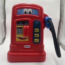 Vintage Little Tikes Cozy Pumper Toy Gas Pump Red W/ Sound Blow Mold Made In USA