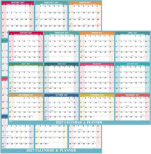 2027 Yearly Wall Calendar - 2027 Dry Erase Calendar, JAN. 2027 - DEC. 2027