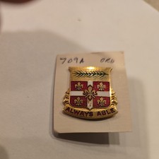 US Army 709th Maintenance Battalion Pin Always Able NS Meyer Made in USA #5