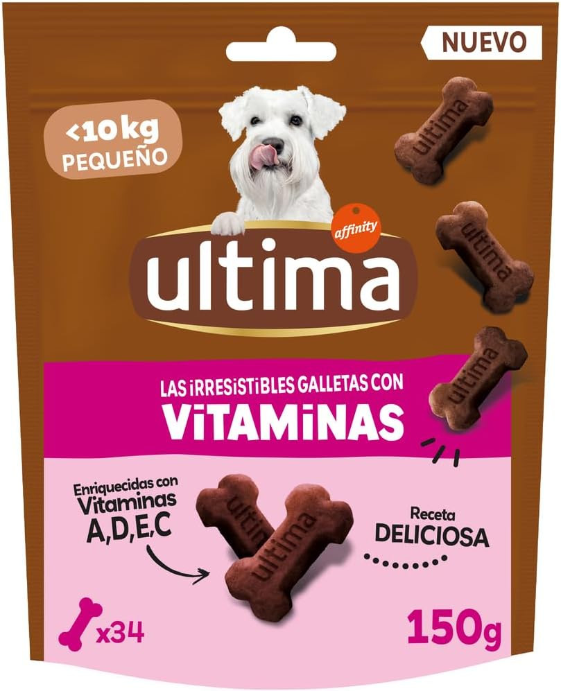 Snack Dietetico per Cani Mini 7x150G | Biscotti con Vitamine A D E C