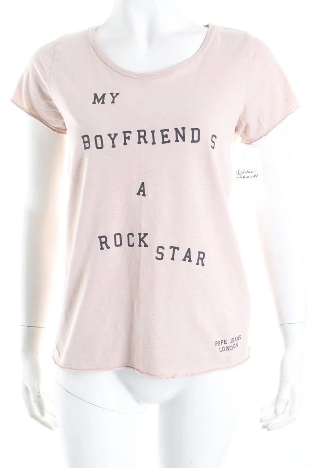 PEPE JEANS Camiseta Mujeres Camisa Talla EU 34 rosa empolvado - Imagen 2 de 4