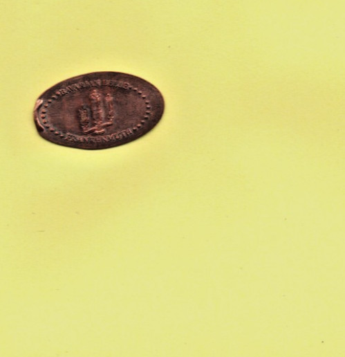 Bavarian Belle Steam Whistle Elongated Pressed Smashed Coin
