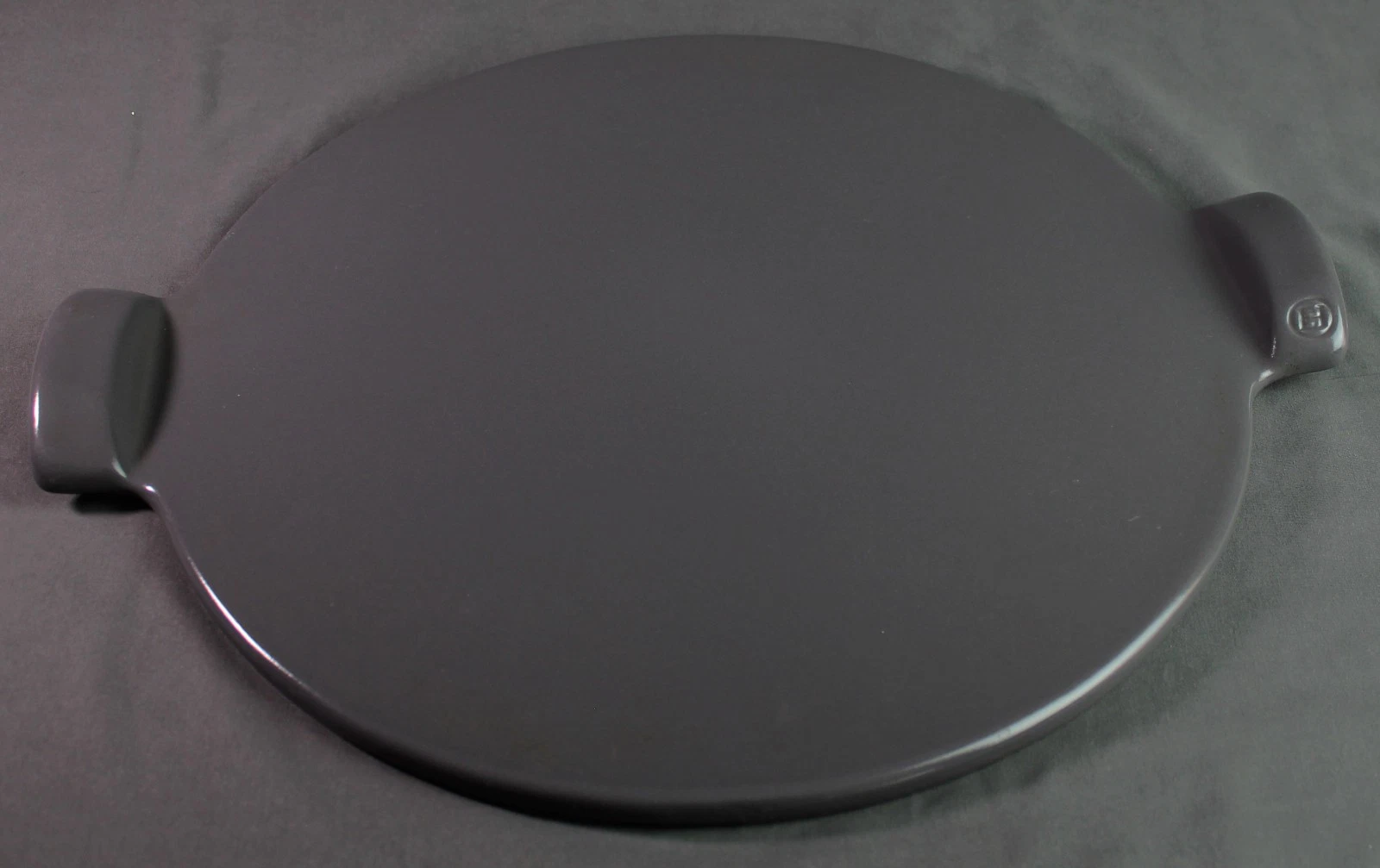Emile Henry Ceramic Pizza Stone, Made In France, Gray, 14in.