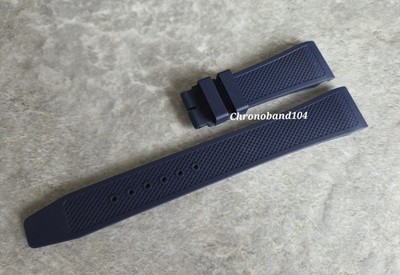 Genuine OEM IWC Portuguese Yacht Club 22/18mm Blue Rubber Strap size XL NEW!