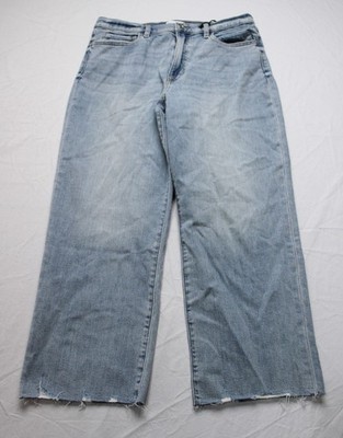 Studio Blue Women's Dawn High Rise Wide Leg Crop Jean EH6 Indigo Size 31 NWT
